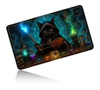 Dikoer Dreamy Cat for MTG/TCG Playmat 24" x 14" Commander Deck Gaming Mat