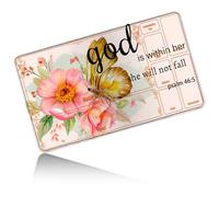 Dikoer Flower Bible 46-5 for MTG Playmat with Zones 24" x 14", Card Play Mat Stitched Edges Commander Deck Non Slip Rubber Gameplay Desk Pad for TCG CCG RPG TCG Trading Cards Inked Game