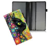 Dikoer Flower Green Eyed Cat Car Registration and Insurance Holder