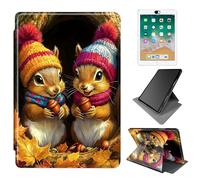 Dikoer for 6" All-New Kindle 11th Generation 2024/2022 Release e-Reader Case, 360 Degree Rotating Adjustable Stand Smart Leather Tablet Cover for Women Men, Squirrel Maple Leaf