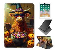 Dikoer for 6" All-New Kindle 11th Generation 2024/2022 Release e-Reader Case, 360 Degree Rotating Adjustable Stand Smart Leather Tablet Cover for Women Men, Pumpkin Yellow Cow