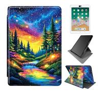 Dikoer for 6" All-New Kindle 11th Generation 2024/2022 Release e-Reader Case, 360 Degree Rotating Adjustable Stand Smart Leather Tablet Cover for Women Men, Dream Forest Brook