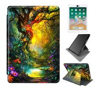 Dikoer for 6" Kindle Paperwhite 10th Generation 2018 Release(Model No. PQ94WIF) e-Reader Case, 360 Degree Rotating Adjustable Stand Smart Leather Tablet Cover for Women Men, Enchanted Forest