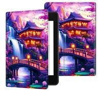 Dikoer for All-New 6" Kindle 11th Generation 2024/2022 Release E-Reader Case, Slim Kickstand Stand Leather Smart Cover with Auto Wake/Sleep, Cherry Blossom Drum Tower