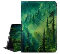 Dikoer for Amazon Kindle Fire 7 (9th/7th/5th Generation, 2019/2017/2015 Release) 7" Tablet Case, Slim Kickstand Stand Leather Smart Cover with Auto Wake/Sleep, Forest