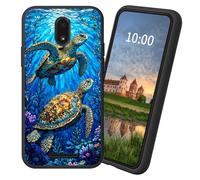 Dikoer for Blu View 2/B130DL TPU Soft Matte Candy Cover, Men Women's Cell Phone Accessories Bumper Shockproof Protection Anti-Fingerprint Matte Case - Ocean Turtle