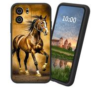 Dikoer for Blu View 5 B160V TPU Soft Matte Candy Cover, Men Women's Cell Phone Accessories Bumper Shockproof Protection Anti-Fingerprint Matte Case - Brown Horse