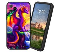 Dikoer for Blu View 5 Pro B170D TPU Soft Matte Candy Cover, Men Women's Cell Phone Accessories Bumper Shockproof Protection Anti-Fingerprint Matte Case - Purple Dragon
