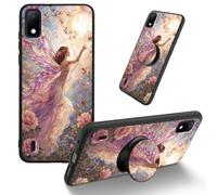 Dikoer for Cricket Debut/AT&T Calypso 2 TPU Cover, Girl Wings | Men Women's Cell Phone Accessories Bumper Shockproof Protection Anti-Fingerprint Matte Case with Adhesive Grip Stand