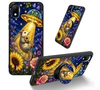 Dikoer for Cricket Debut/AT&T Calypso 2 TPU Cover, Mouse Flower | Men Women's Cell Phone Accessories Bumper Shockproof Protection Anti-Fingerprint Matte Case with Adhesive Grip Stand