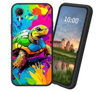 Dikoer for Cricket Debut S2/AT&T Calypso 4 TPU Soft Matte Candy Cover, Men Women's Cell Phone Accessories Bumper Shockproof Protection Anti-Fingerprint Matte Case - Turtle Art