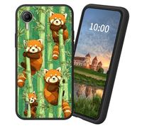 Dikoer for Cricket Debut S2/AT&T Calypso 4 TPU Soft Matte Candy Cover, Men Women's Cell Phone Accessories Bumper Shockproof Protection Anti-Fingerprint Matte Case - Bamboo Raccoon