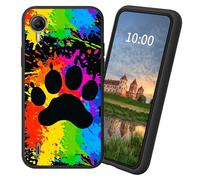 Dikoer for Cricket Debut S2/AT&T Calypso 4 TPU Soft Matte Candy Cover, Men Women's Cell Phone Accessories Bumper Shockproof Protection Anti-Fingerprint Matte Case - Dog Paw Print