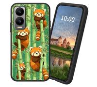 Dikoer for Cricket Debut S3/AT&T Vista 2 TPU Soft Matte Candy Cover, Men Women's Cell Phone Accessories Bumper Shockproof Protection Anti-Fingerprint Matte Case - Bamboo Raccoon