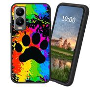 Dikoer for Cricket Debut S3/AT&T Vista 2 TPU Soft Matte Candy Cover, Men Women's Cell Phone Accessories Bumper Shockproof Protection Anti-Fingerprint Matte Case - Dog Paw Print