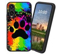 Dikoer for Cricket Icon 6/AT&T Verge SL219A TPU Soft Matte Candy Cover, Men Women's Cell Phone Accessories Bumper Shockproof Protection Anti-Fingerprint Matte Case - Dog Paw Print