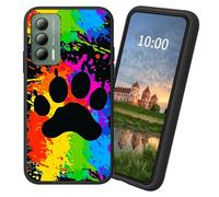 Dikoer for Cricket Outlast/AT&T Jetmore TPU Soft Matte Candy Cover, Men Women's Cell Phone Accessories Bumper Shockproof Protection Anti-Fingerprint Matte Case - Dog Paw Print