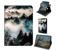 Dikoer for iPad 10.2 Inch iPad 9th/8th/7th Generation 2021/2020/2019 Tablet Case, 360 Degree Rotating Stand Smart Folio Protective Cover with Auto Sleep/Wake for Women Men, Mountain Forest