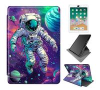 Dikoer for iPad 10.2 Inch iPad 9th Generation Case 7th / 8th Generation Case 2021/2020/2019 Tablet Case with 2 * Camera Cover, 360 Degree Rotating Adjustable Stand Smart Case, Planet Man