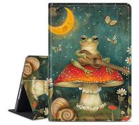 Dikoer for iPad Air 13 Inch M2 2024 Tablet Case, Multiple Viewing Angles & Kickstand Back Case Drop Protection Smart Cover for iPad Air 13 Inch 2024 A2898/A2899/A900, Frog Mushroom