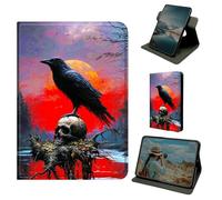 Dikoer for iPad mini 1/2/3 1st/2nd/3rd Generation 7.9 Inch Case, 360 Degree Rotating Stand Smart Folio Protective Cover with Auto Sleep/Wake for Women Men, Sunset Grey Eagle