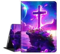 Dikoer for iPad Mini 7 A17 Pro 7th Gen 2024/iPad Mini 6 6th Generation 2021 8.3 Inch Tablet Case, Slim Kickstand Stand Leather Smart Cover with Auto Wake/Sleep, Purple Sky