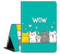 Dikoer for iPad Mini 7 A17 Pro 7th Gen 2024/iPad Mini 6 6th Generation 2021 8.3 Inch Tablet Case, Slim Kickstand Stand Leather Smart Cover with Auto Wake/Sleep, Cute Cat