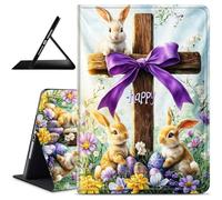 Dikoer for iPad mini 7 A17 Pro/Mini 6 7th/6th Generation 2024/2021 8.3 Inch Tablet Case, Slim Kickstand Stand Leather Smart Cover with Auto Wake/Sleep for Women Men, Rabbit Timber Frame