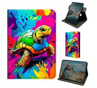 Dikoer for iPad Pro 10.5 Inch & iPad Air 3 10.5" 3rd Generation 2019 Tablet Case, 360 Degree Rotating Stand Smart Folio Protective Cover with Auto Sleep/Wake for Women Men, Art Sea Turtle