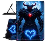 Dikoer for iPad Pro 10.5" & iPad Air 3 10.5" 2019 3rd Generation Case, Slim Leather Anti-Slip Multi-Angle Viewing Stand Shockproof Protective Smart Cover for Travel Office, Love Red Swordsman