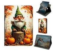 Dikoer for iPad Pro 11 Inch 2022/2021/2020/2018 Case, 360 Degree Rotating Stand Smart Folio Protective Cover with Auto Sleep/Wake for Women Men, Pumpkin Old Man Maple Leaf
