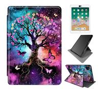 Dikoer for iPad Pro 13 Inch M5 2025 / M4 2024 Case, 360 Degree Rotating Adjustable Stand Smart Leather Tablet Cover for Women Men, Butterfly Tree Sub