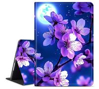 Dikoer for Microsoft Surface Pro 7+ Plus/ 7/6/ 5/4 12.3 Inch Tablet Case, Slim Kickstand Stand Leather Smart Cover for Women Men with Auto Wake/Sleep, Purple Pearly Moon