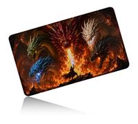 Dikoer for MTG/TCG Playmat 24" x 14" Commander Deck Gaming Mat, Dragon War