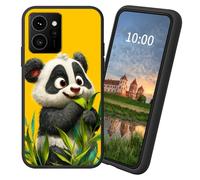 Dikoer for Nokia HMD Fusion TPU Soft Matte Candy Cover, Men Women's Cell Phone Accessories Bumper Shockproof Protection Anti-Fingerprint Matte Case - Bamboo Panda