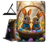 Dikoer for Samsung Galaxy Tab A7 Lite 8.7 Inch 2021 (SM-T220/T225/T227) Tablet Case, Slim Kickstand Stand Leather Smart Cover for Women Men, Squirrel Bowtie Blue