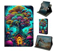 Dikoer for Samsung Galaxy Tab S10 FE 2025/S9 FE 10.9"/S9 11" 2023/S10 Lite Case, 360 Degree Rotating Stand Smart Folio Protective Cover with Auto Sleep/Wake for Women Men, Green Mushroom