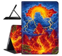 Dikoer for Samsung Galaxy Tab S5e 10.5" 2019 SM-T720/725 Tablet Case, Slim PU Leather Smart Cover with Anti-Slip Multi-Angle Viewing Stand Shockproof Protective Shell for Travel Office, Galaxy Flame