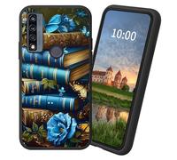 Dikoer for TCL 4X 5G T601DL/TCL 20 A 5G T768S TPU Soft Matte Candy Cover, Men Women's Cell Phone Accessories Bumper Shockproof Protection Case, Blue Book
