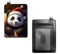 Dikoer Front Pocket Wallets for Men, PU Leather Slim Men's Wallets, Card Cases & Money Organizers RFID Blocking Wallet for Travel, Outdoors, Home, Shopping - Cool Lion, Red Hat Panda, No Wrist Rope