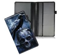 Dikoer Gray Skull Eagle Car Registration and Insurance Holder