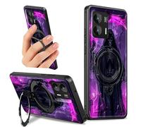 Dikoer Kickstand Case for Moto G Stylus 5G 2024 6.7" with 360 Degree Rotatable Ring Holder Stand for Women, Rugged Hard Bumper Full Body Shockproof Case for Motorola G Stylus 5G 2024, Sickle Skull