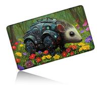 Dikoer Mouse Flower Forest for MTG Playmat 24" x 14", Card Play Mat Stitched Edges Commander Deck Non Slip Rubber Gameplay Desk Pad for TCG CCG RPG TCG Trading Cards Inked Game