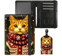 Dikoer Passport Holder with Vaccine Card Slot Combo w/Pen, Leather Cute RFID Passport Book Wallet Cover Airplane Travel Documents Organizer with RFID Blocking for Women Hummingbird Green, Red Scarf