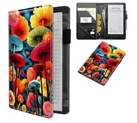 Dikoer Professional Server Wallet with Zippered Coin Pocket, Compact 4.7"x7.5" Waitstaff Organizer, Water-Resistant Leather Guest Check Holder with Pen Loop Server Books for Waitress, Amplatzer