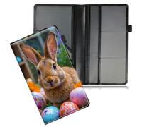 Dikoer Rabbit Stone Car Registration and Insurance Holder w/Elastic Strap