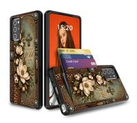 Dikoer Wallet Case Compatible with Samsung Galaxy S20 FE 5G | [3 Card Holder] Dual Layer Shockproof Protective Hard PC & Soft TPU Rugged Case for Men Women, Christian Bible Verses