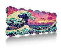 Dikoer Wave Mouse Pad 31.5" x 11.8", Extended XL Desk Mat with Anti-Slip Rubber Base Keyboard Pad Laptop Protector Gaming Setup Accessories Mat for Gamer Office Home, Japanese Waves