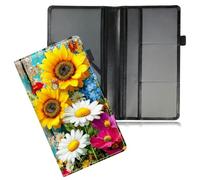 Dikoer Wood Grain Sunflower Car Registration and Insurance Holder