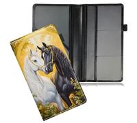 Dikoer Yellow Background Horse Car Registration and Insurance Holder